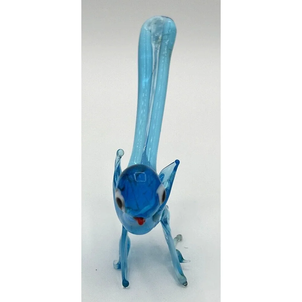 Vintage Unique Glass‎ Bluebird Figurine 4